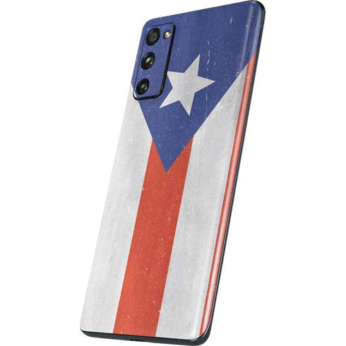 Puerto Rico Flag Distressed Galaxy S20 Fan Edition Skin